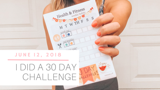 I Finished the 30 Day Fitness Challenge